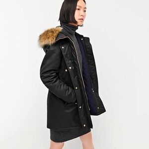 J.Crew Petite Perfect Winter Parka in Black Size PXS